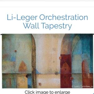 A woven rendition of a painting by Don Li-Leger